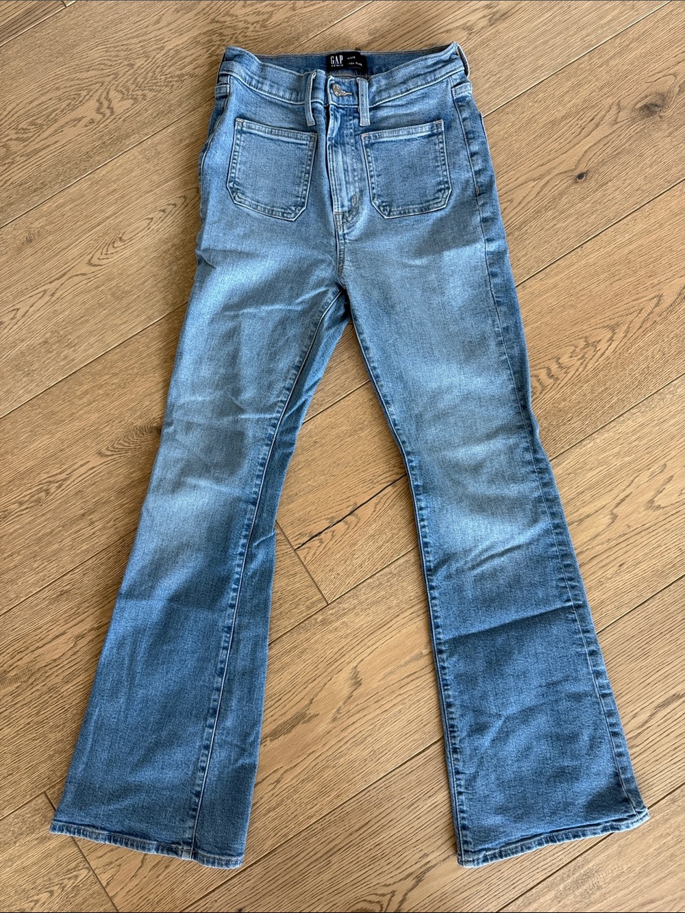 GAP Women's 70’s Medium Blue High-Rise Flared Jeans size 4/27R